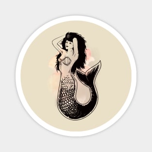 Deep Sea Mermaid Watercolor Fashion Magnet